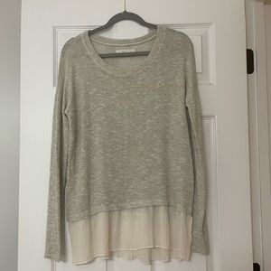 A&F Oversized Ruffle Sweater Size S